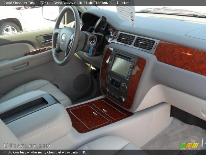 Deep Ruby Metallic / Light Titanium/Dark Titanium 2008 Chevrolet Tahoe LTZ 4x4