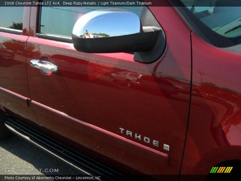 Deep Ruby Metallic / Light Titanium/Dark Titanium 2008 Chevrolet Tahoe LTZ 4x4