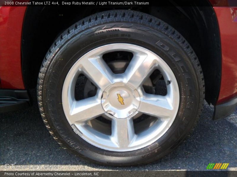 Deep Ruby Metallic / Light Titanium/Dark Titanium 2008 Chevrolet Tahoe LTZ 4x4