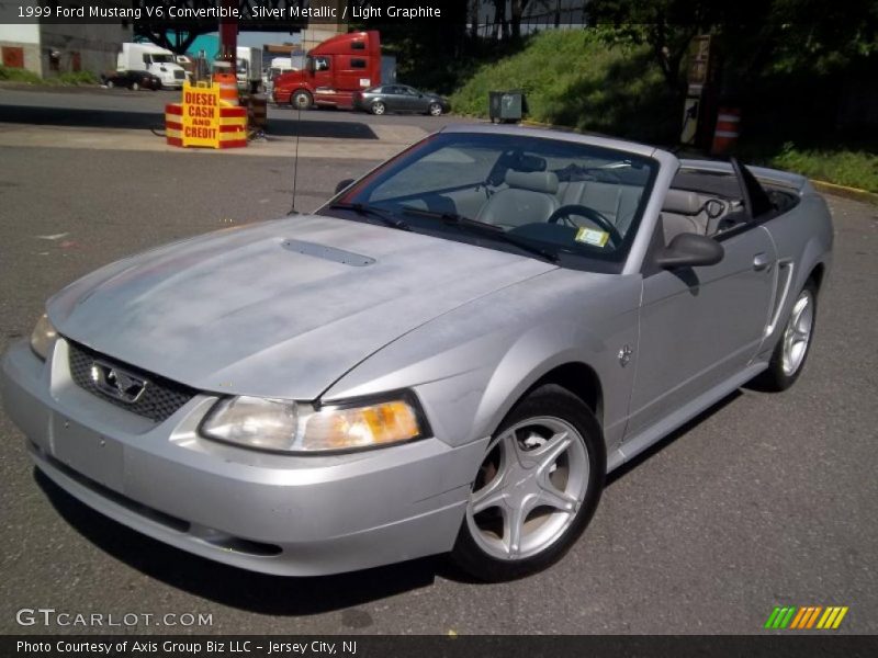 Silver Metallic / Light Graphite 1999 Ford Mustang V6 Convertible