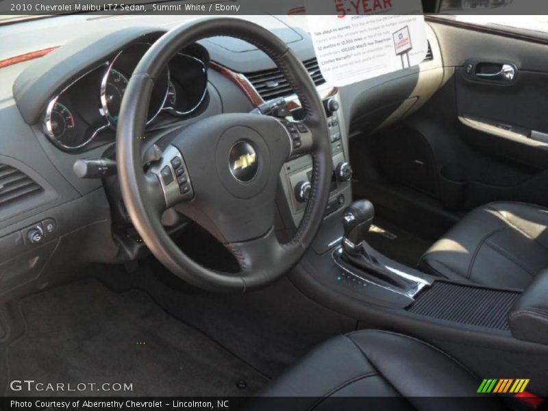 Summit White / Ebony 2010 Chevrolet Malibu LTZ Sedan