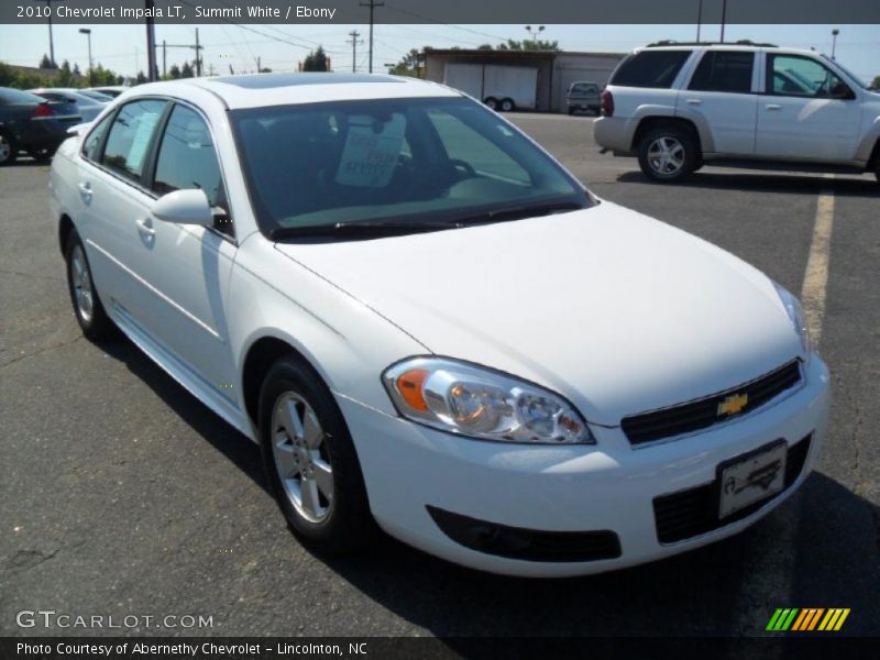 Summit White / Ebony 2010 Chevrolet Impala LT