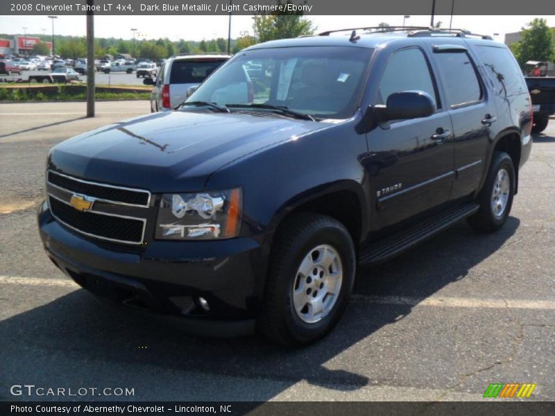 Dark Blue Metallic / Light Cashmere/Ebony 2008 Chevrolet Tahoe LT 4x4