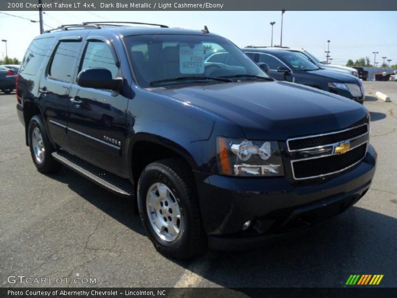 Dark Blue Metallic / Light Cashmere/Ebony 2008 Chevrolet Tahoe LT 4x4
