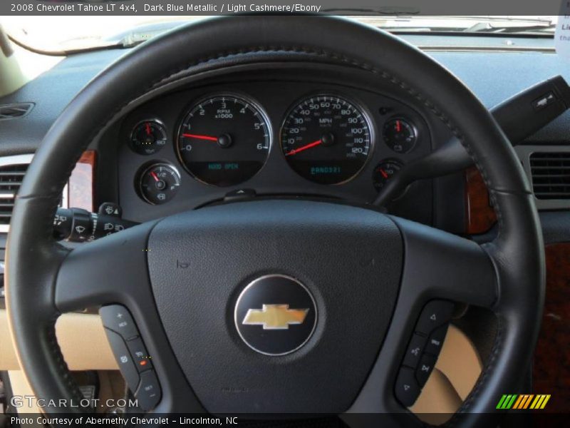 Dark Blue Metallic / Light Cashmere/Ebony 2008 Chevrolet Tahoe LT 4x4