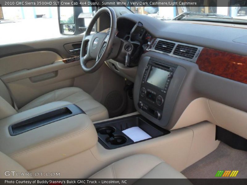  2010 Sierra 3500HD SLT Crew Cab 4x4 Dually Very Dark Cashmere/Light Cashmere Interior