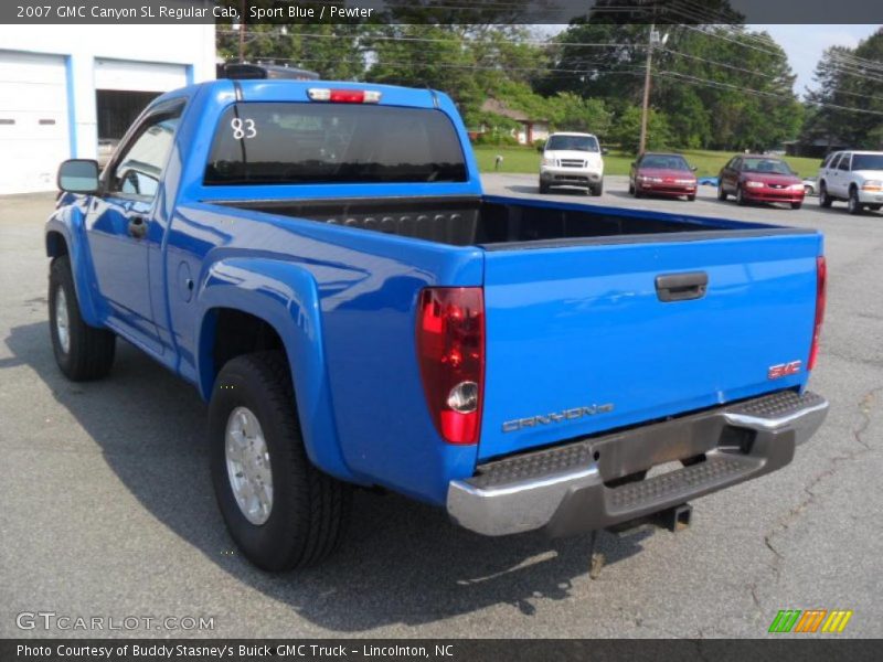 Sport Blue / Pewter 2007 GMC Canyon SL Regular Cab