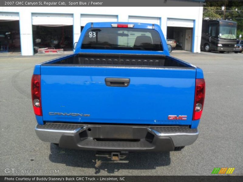 Sport Blue / Pewter 2007 GMC Canyon SL Regular Cab
