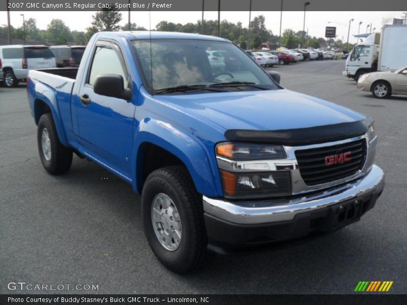 Sport Blue / Pewter 2007 GMC Canyon SL Regular Cab