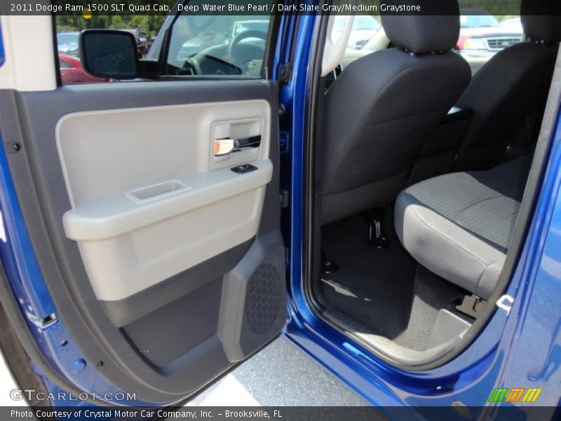 Deep Water Blue Pearl / Dark Slate Gray/Medium Graystone 2011 Dodge Ram 1500 SLT Quad Cab