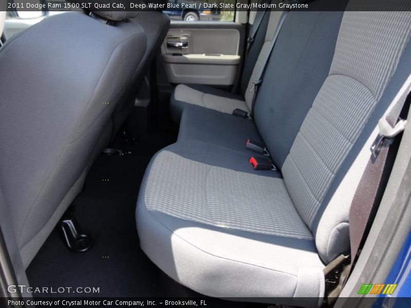 Deep Water Blue Pearl / Dark Slate Gray/Medium Graystone 2011 Dodge Ram 1500 SLT Quad Cab