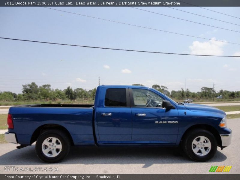 Deep Water Blue Pearl / Dark Slate Gray/Medium Graystone 2011 Dodge Ram 1500 SLT Quad Cab