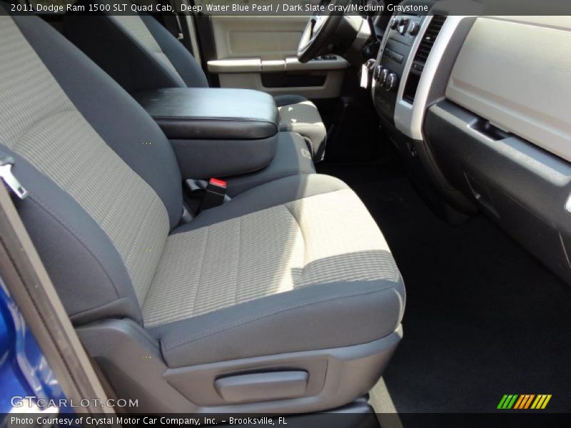 Deep Water Blue Pearl / Dark Slate Gray/Medium Graystone 2011 Dodge Ram 1500 SLT Quad Cab
