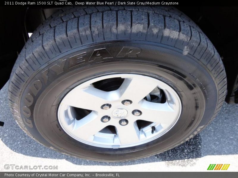 Deep Water Blue Pearl / Dark Slate Gray/Medium Graystone 2011 Dodge Ram 1500 SLT Quad Cab