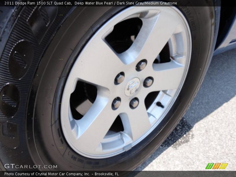 Deep Water Blue Pearl / Dark Slate Gray/Medium Graystone 2011 Dodge Ram 1500 SLT Quad Cab