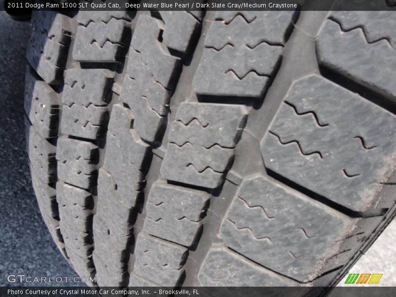 Deep Water Blue Pearl / Dark Slate Gray/Medium Graystone 2011 Dodge Ram 1500 SLT Quad Cab