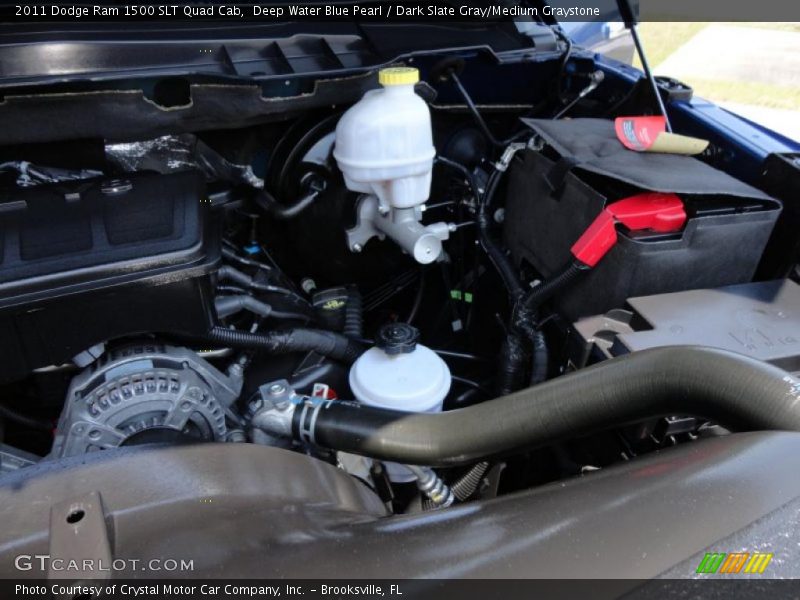 Deep Water Blue Pearl / Dark Slate Gray/Medium Graystone 2011 Dodge Ram 1500 SLT Quad Cab