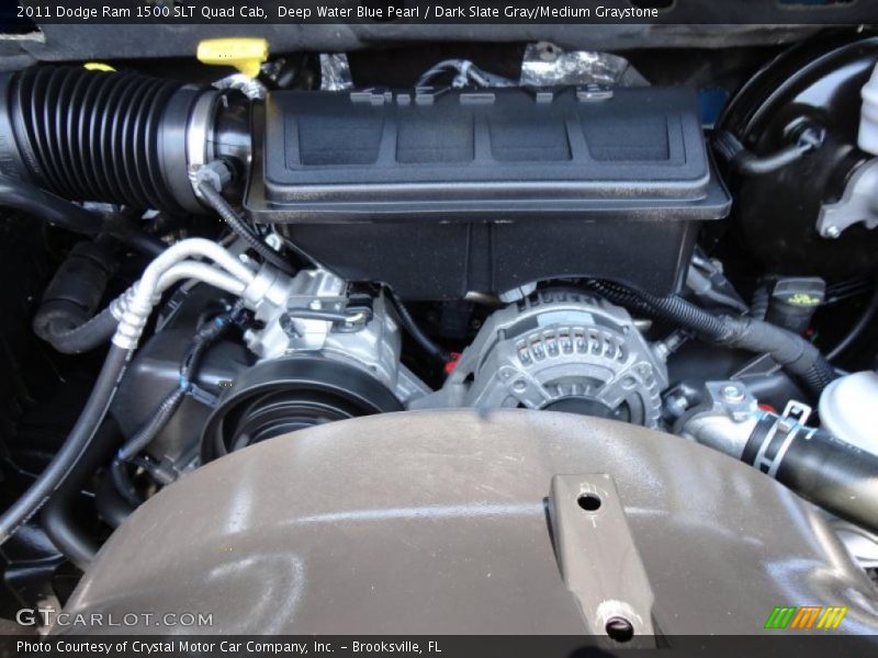Deep Water Blue Pearl / Dark Slate Gray/Medium Graystone 2011 Dodge Ram 1500 SLT Quad Cab