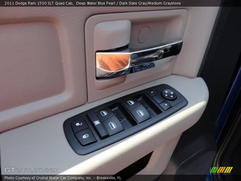 Deep Water Blue Pearl / Dark Slate Gray/Medium Graystone 2011 Dodge Ram 1500 SLT Quad Cab