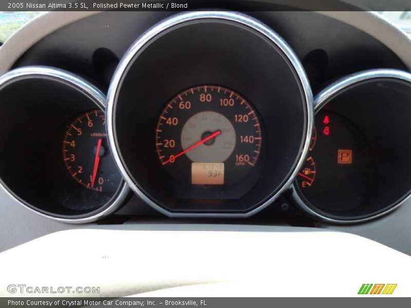 Polished Pewter Metallic / Blond 2005 Nissan Altima 3.5 SL