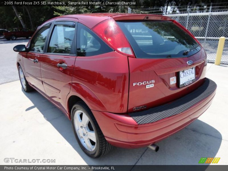 Sangria Red Metallic / Charcoal/Charcoal 2005 Ford Focus ZX5 SES Hatchback