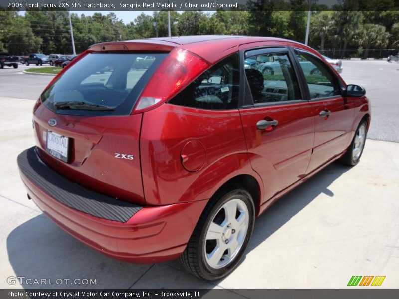 Sangria Red Metallic / Charcoal/Charcoal 2005 Ford Focus ZX5 SES Hatchback