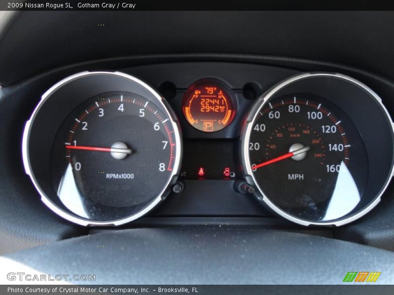 Gotham Gray / Gray 2009 Nissan Rogue SL