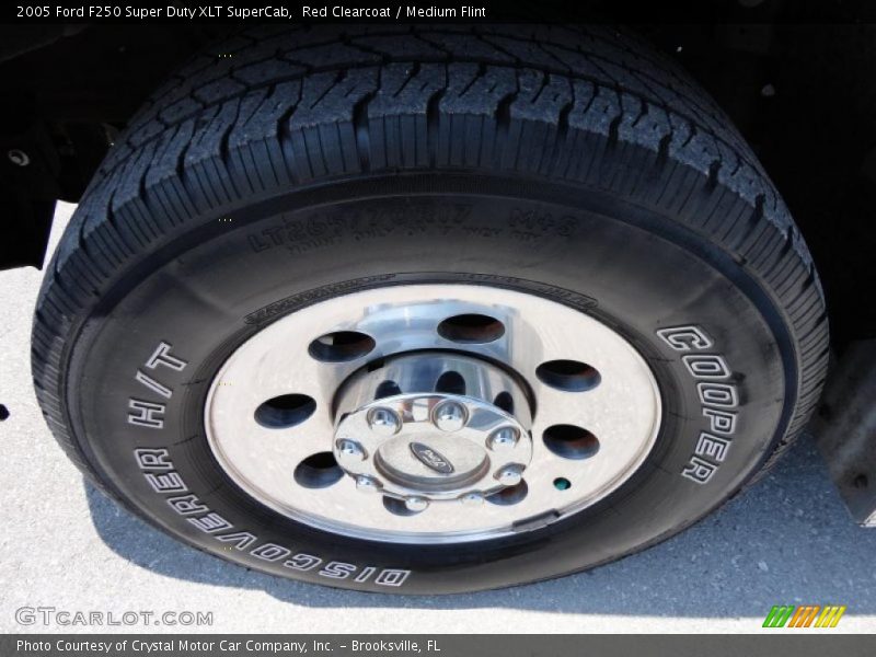 Red Clearcoat / Medium Flint 2005 Ford F250 Super Duty XLT SuperCab