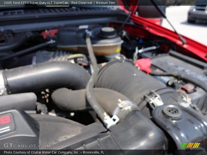 Red Clearcoat / Medium Flint 2005 Ford F250 Super Duty XLT SuperCab