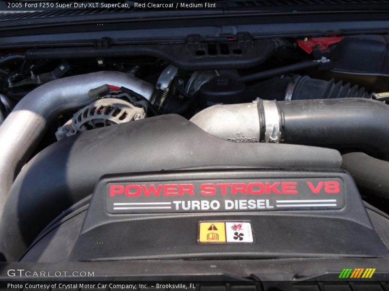Red Clearcoat / Medium Flint 2005 Ford F250 Super Duty XLT SuperCab