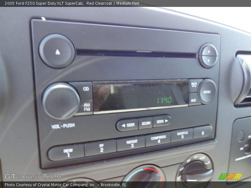 Red Clearcoat / Medium Flint 2005 Ford F250 Super Duty XLT SuperCab