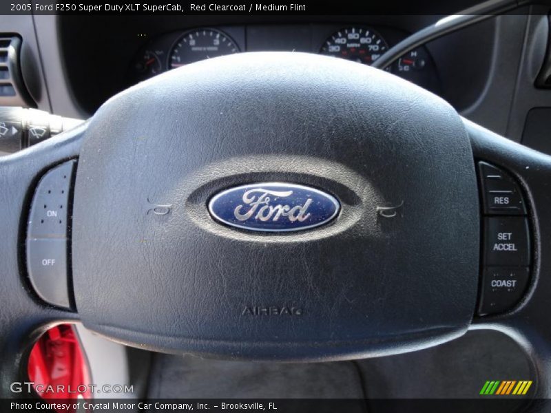 Red Clearcoat / Medium Flint 2005 Ford F250 Super Duty XLT SuperCab