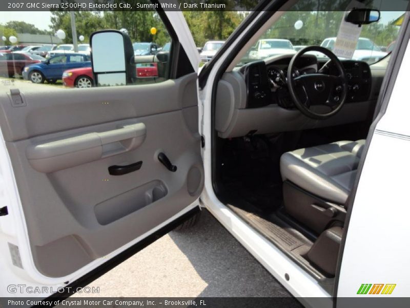 Summit White / Dark Titanium 2007 GMC Sierra 2500HD Extended Cab
