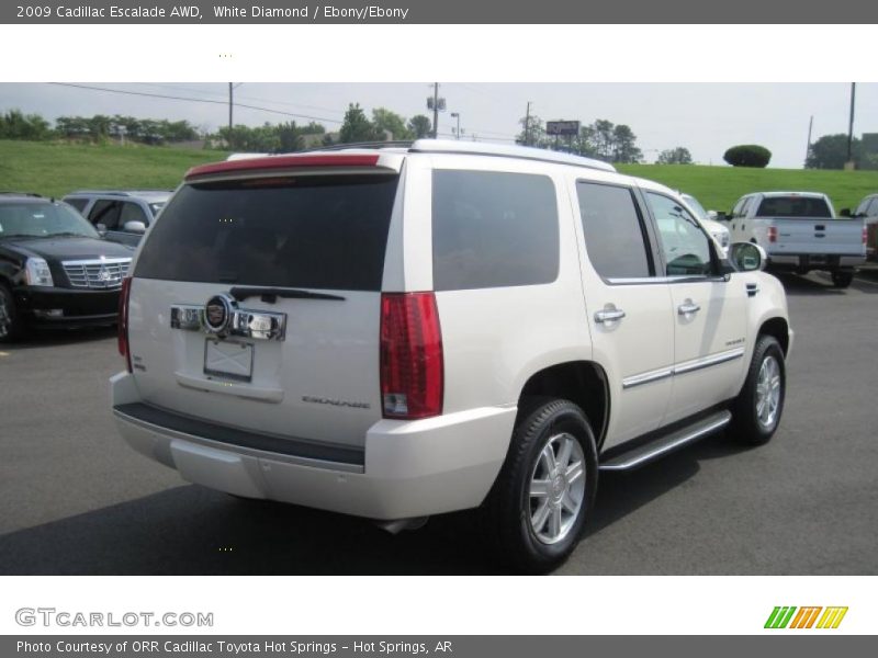 White Diamond / Ebony/Ebony 2009 Cadillac Escalade AWD