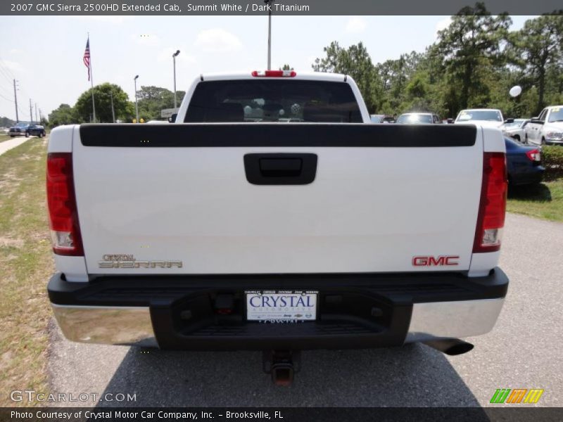 Summit White / Dark Titanium 2007 GMC Sierra 2500HD Extended Cab