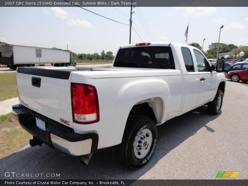 Summit White / Dark Titanium 2007 GMC Sierra 2500HD Extended Cab