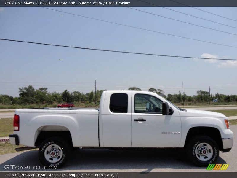 Summit White / Dark Titanium 2007 GMC Sierra 2500HD Extended Cab