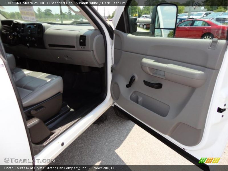 Summit White / Dark Titanium 2007 GMC Sierra 2500HD Extended Cab