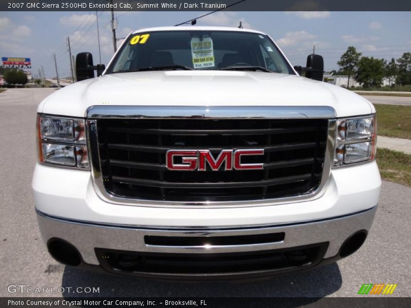 Summit White / Dark Titanium 2007 GMC Sierra 2500HD Extended Cab