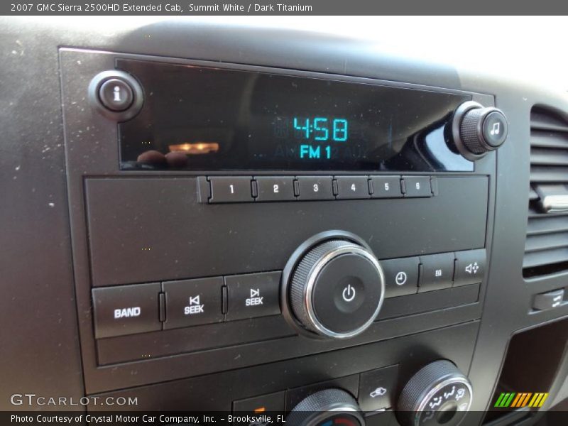 Controls of 2007 Sierra 2500HD Extended Cab