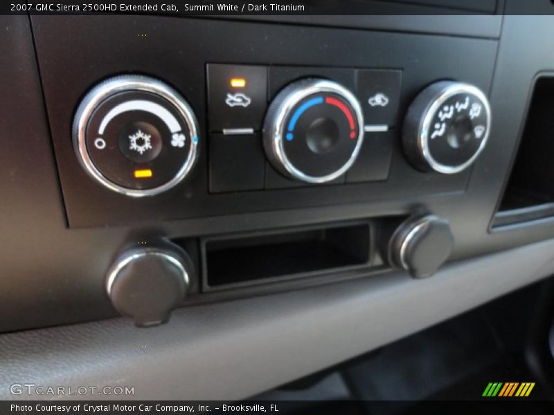 Summit White / Dark Titanium 2007 GMC Sierra 2500HD Extended Cab