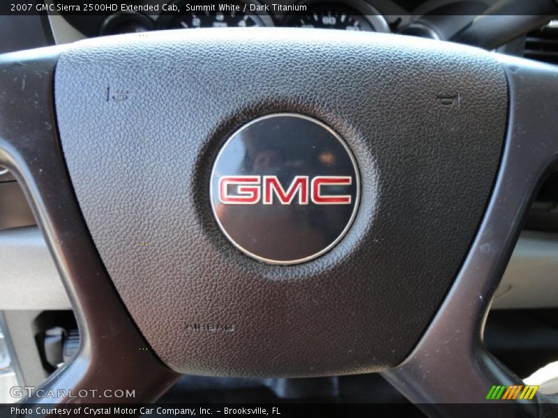 Summit White / Dark Titanium 2007 GMC Sierra 2500HD Extended Cab
