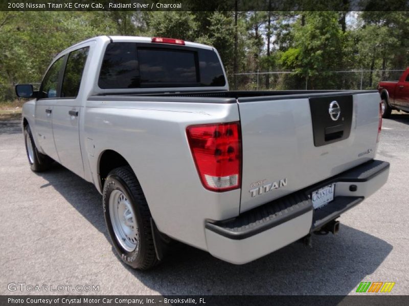 Radiant Silver / Charcoal 2008 Nissan Titan XE Crew Cab