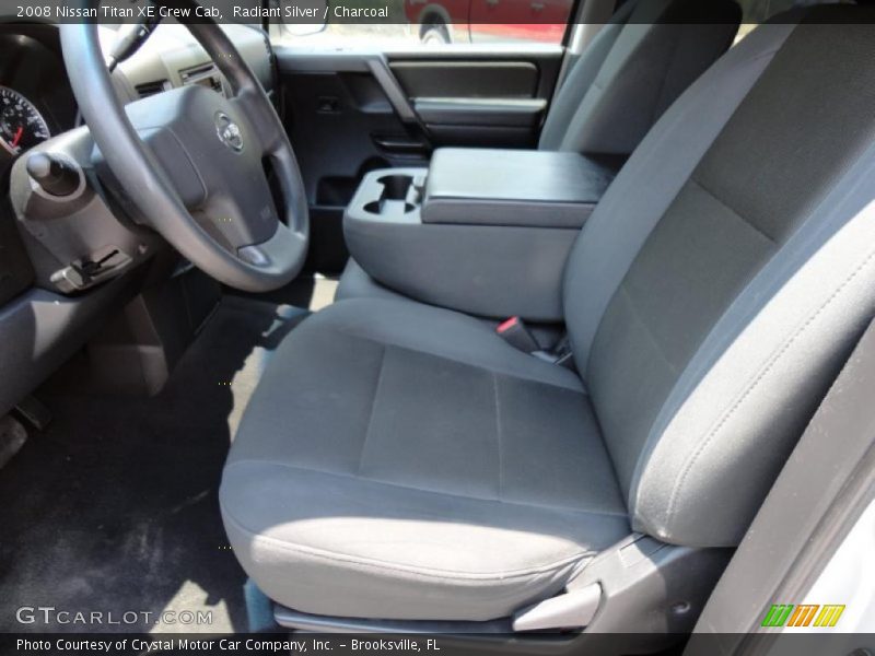 Radiant Silver / Charcoal 2008 Nissan Titan XE Crew Cab