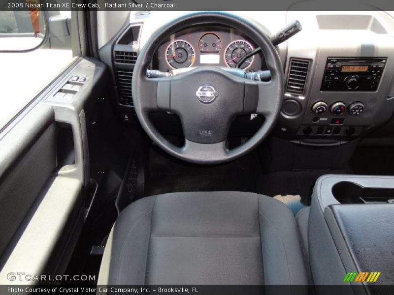 Radiant Silver / Charcoal 2008 Nissan Titan XE Crew Cab