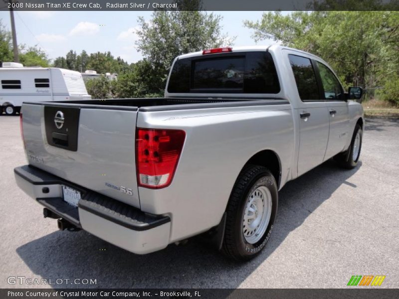 Radiant Silver / Charcoal 2008 Nissan Titan XE Crew Cab