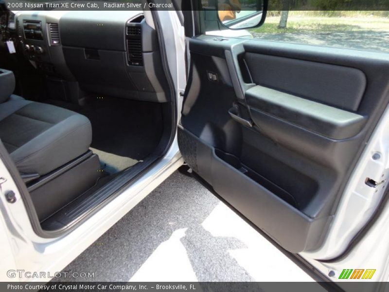 Radiant Silver / Charcoal 2008 Nissan Titan XE Crew Cab