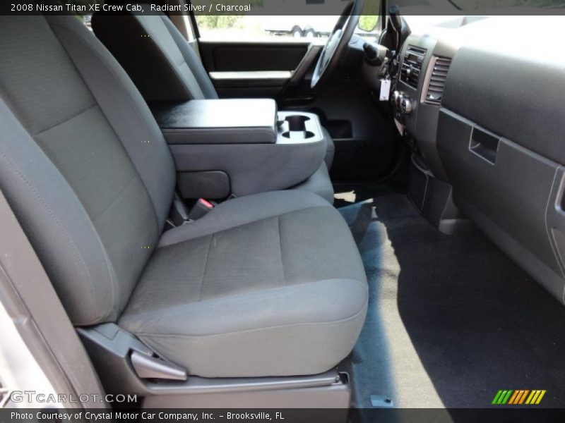 Radiant Silver / Charcoal 2008 Nissan Titan XE Crew Cab