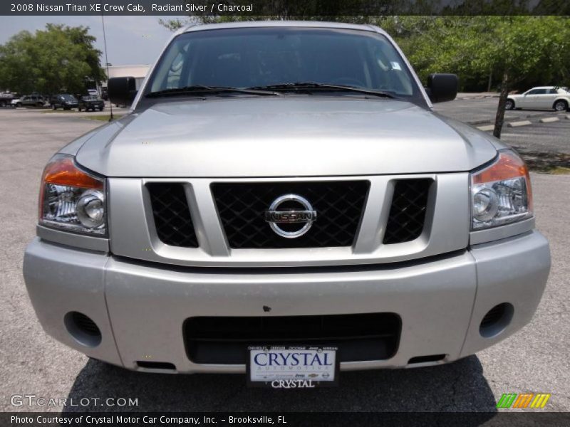 Radiant Silver / Charcoal 2008 Nissan Titan XE Crew Cab