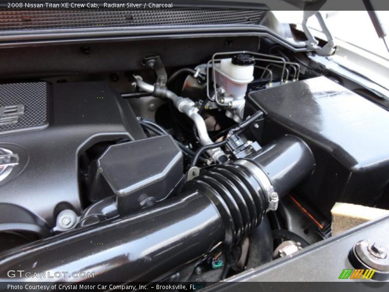 Radiant Silver / Charcoal 2008 Nissan Titan XE Crew Cab